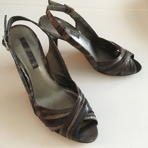 EUC bandalino sling back heels